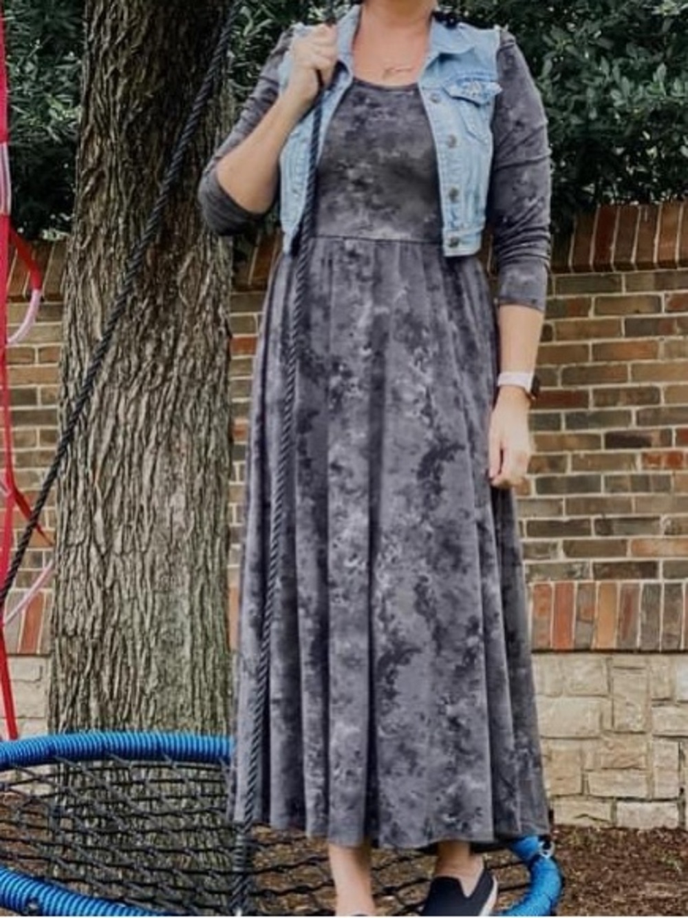 Women's Long Sleeve Empire Waist Dress